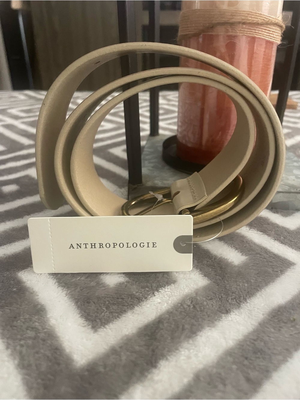 Anthropologie oval buckle belt